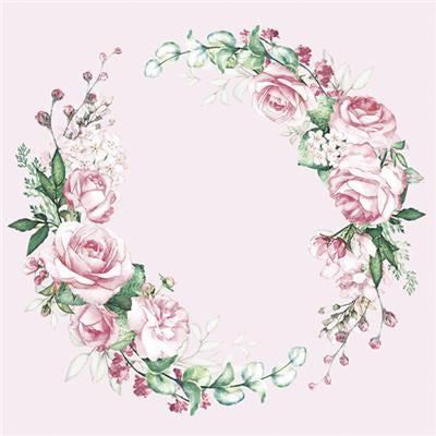 Wedding Watercolour Wreath - Napkin