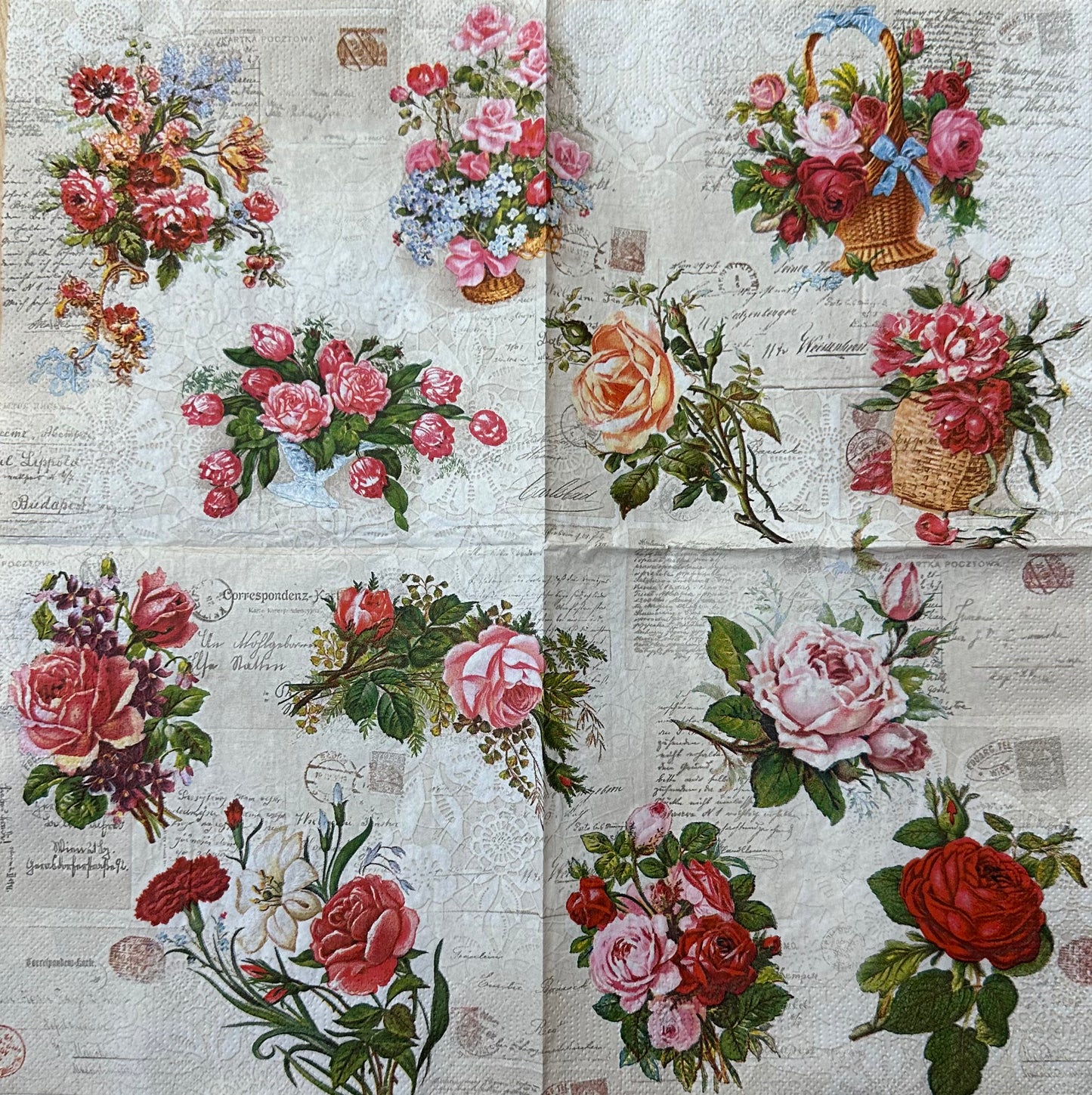 Rosas Inglesas - Servilleta