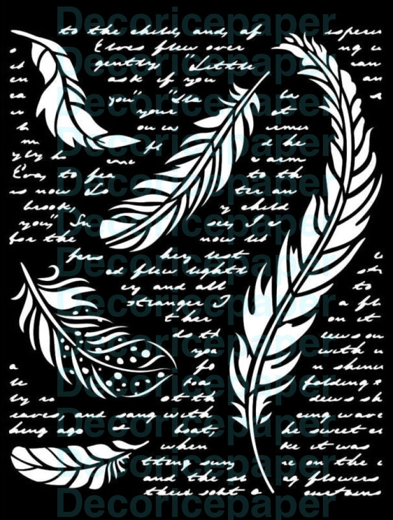 Our Way Feathers - Stencil
