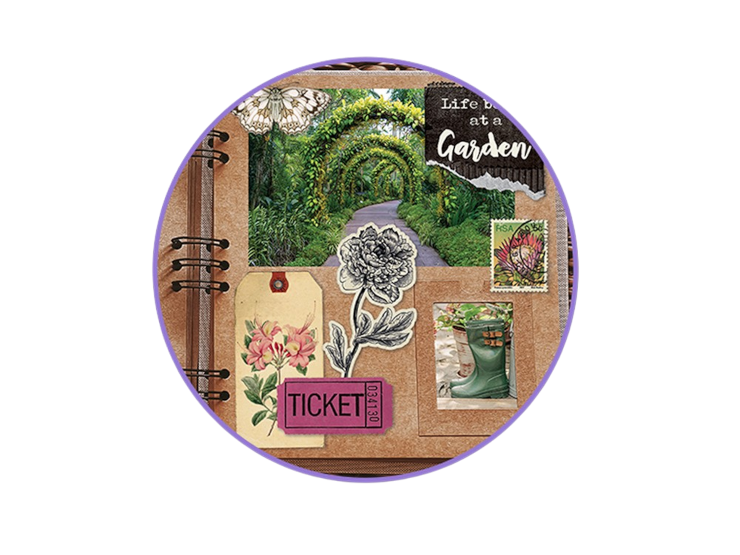 Die Cut Pad 170 gsm - Floral Bloom