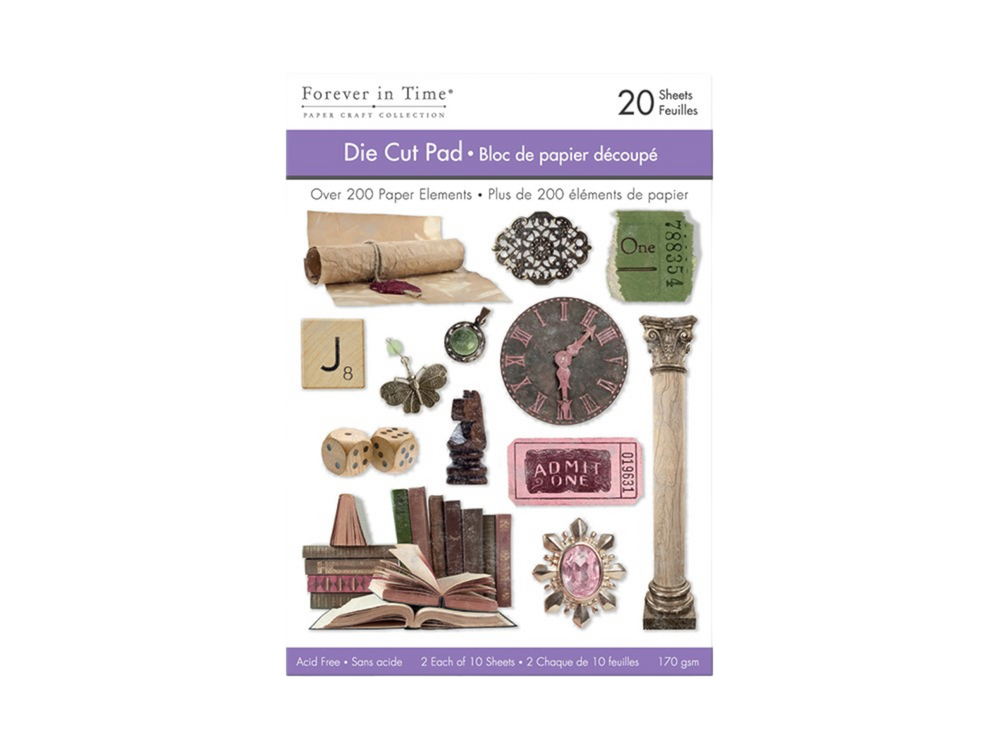 Die Cut Pad 170 gsm - Vintage Games