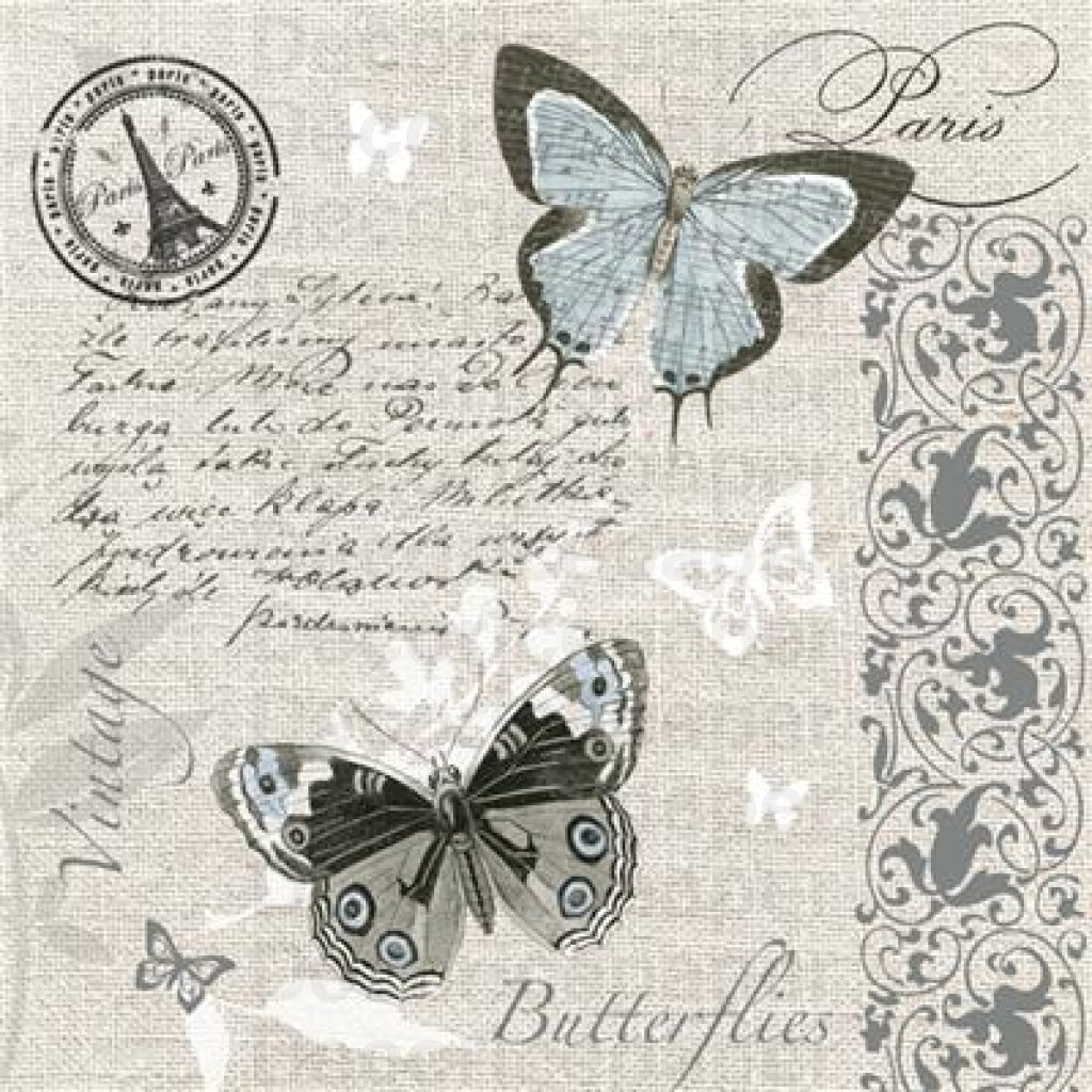 Butterflies Postcard Napkin