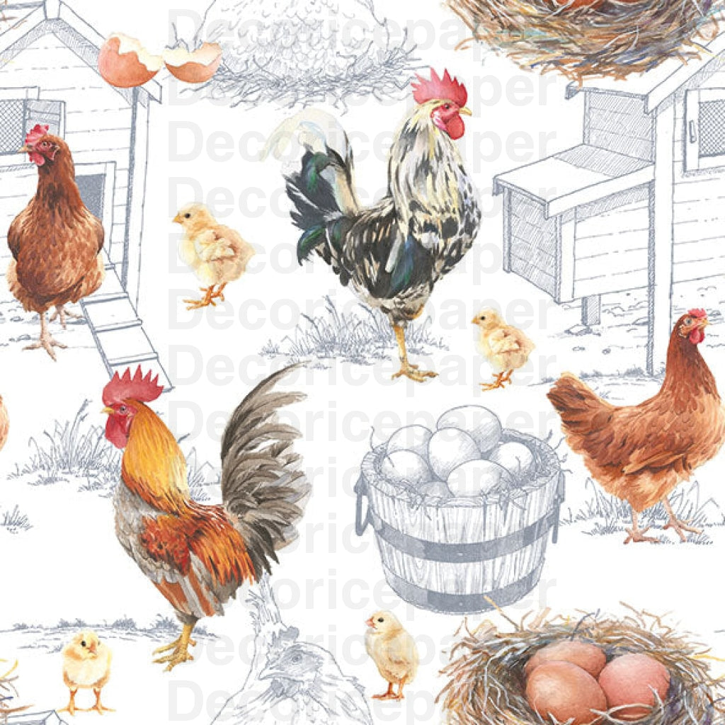 Chicken Farm Napkin