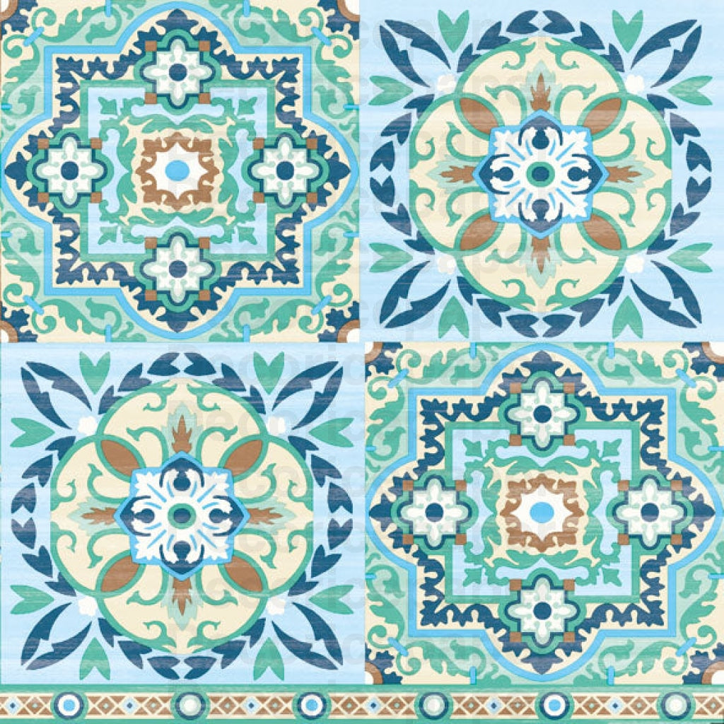 Tiles Green Napkin
