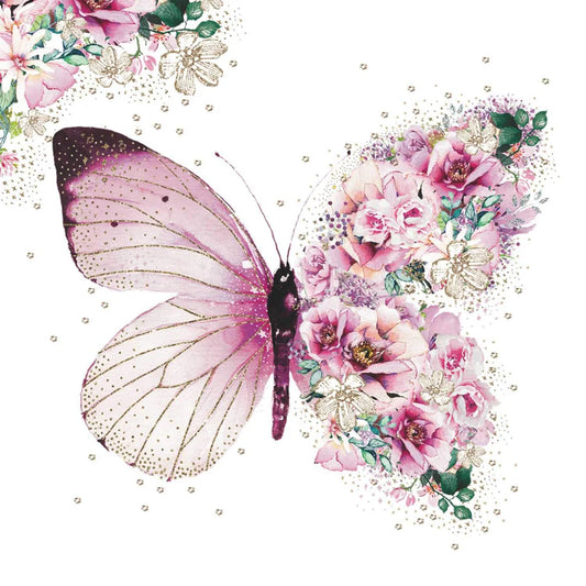 Butterfly Flowers - Napkin