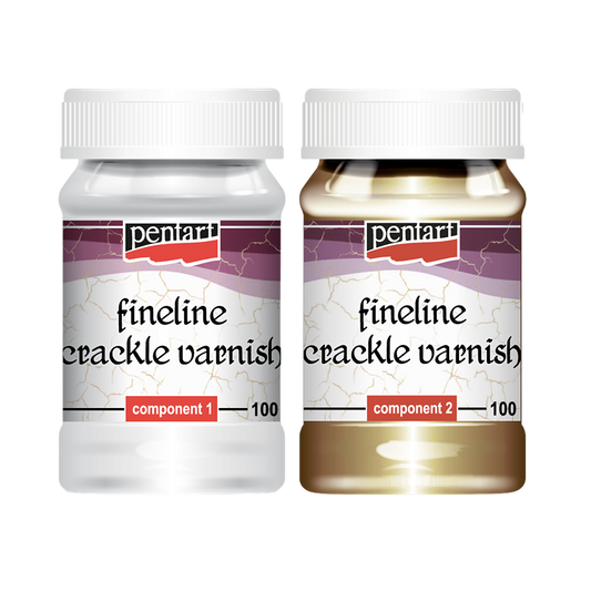 Fineline Crackle Varnish Sets - 2x100 ml