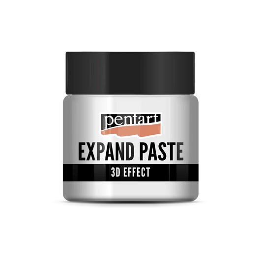 Bottle of Pentart Expand Paste with black lid