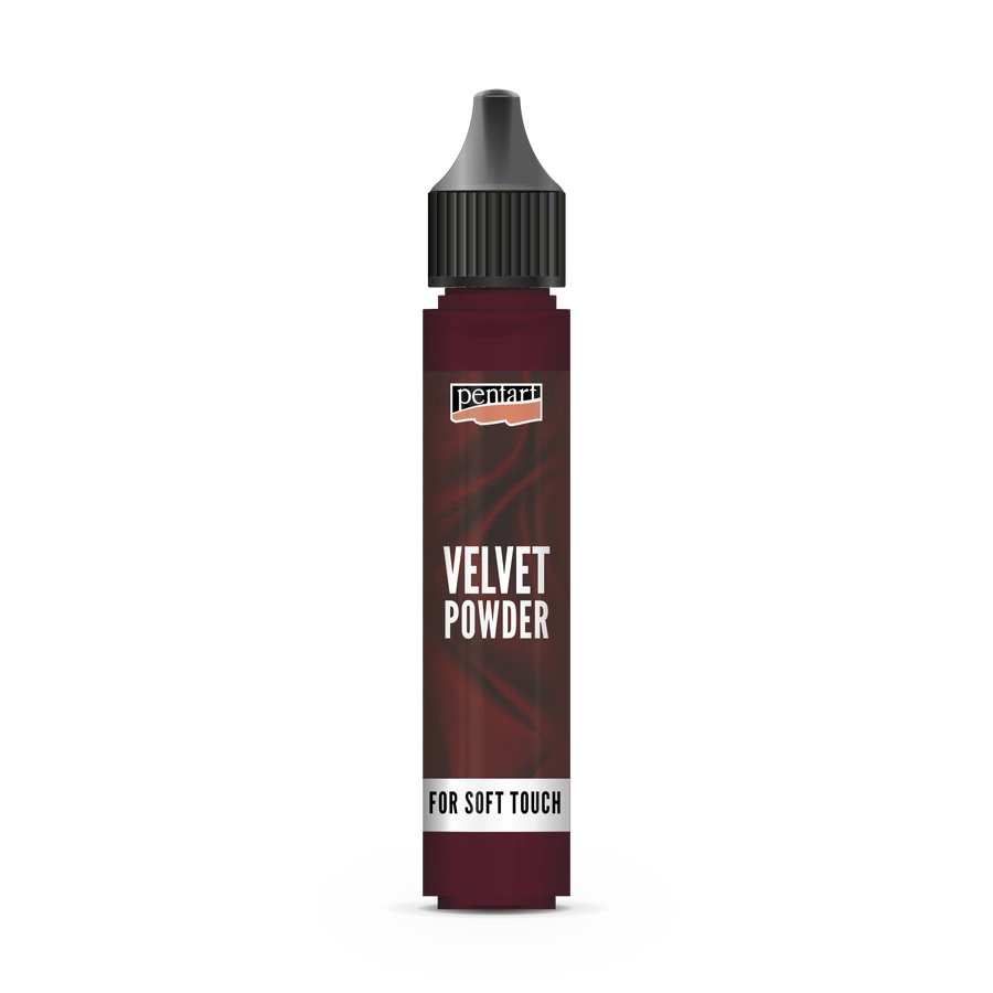 Bottle of 'Velvet Powder' with a black cap 