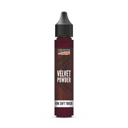 Bottle of 'Velvet Powder' with a black cap 