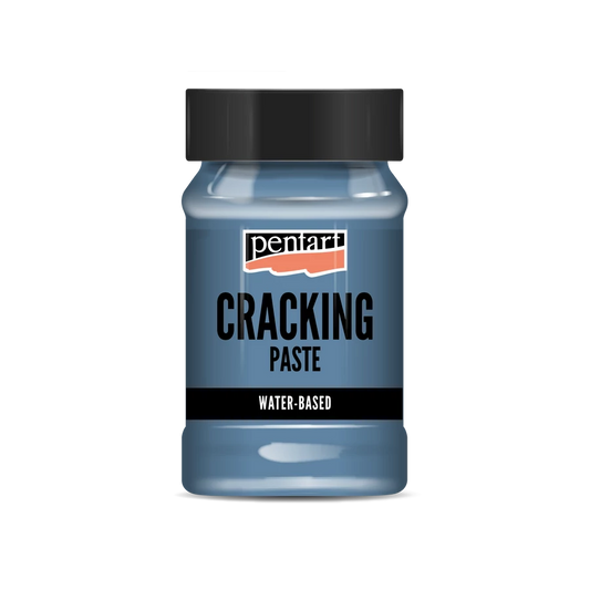 Jar of Pentart Silvery blue Cracking Paste 