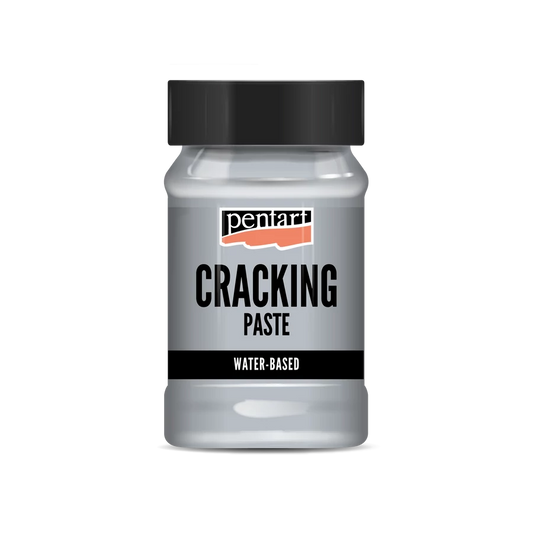 Jar of Pentart silver Cracking Paste 