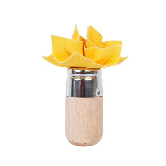 foam patterning brush with wooden handle