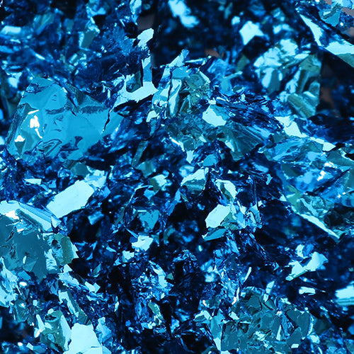 Close-up of blue foil