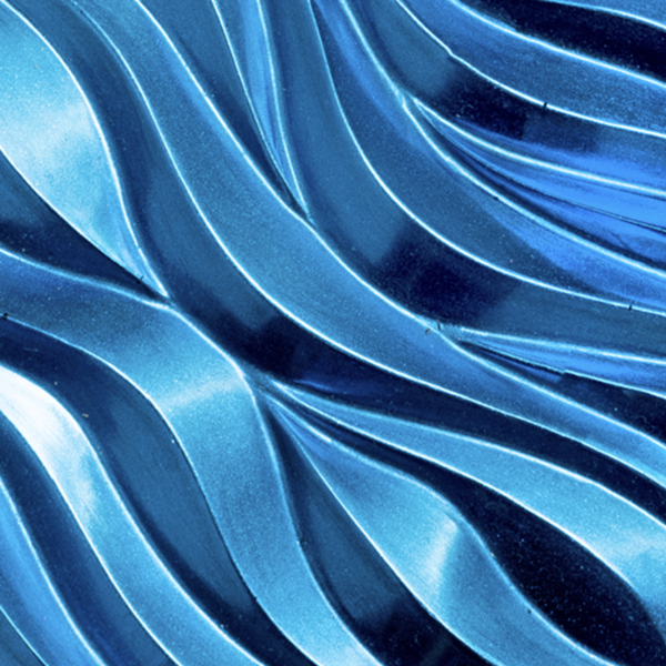 Close-up of blue wavy texture