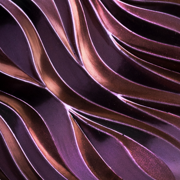 Close-up of a purple and brown abstract pattern