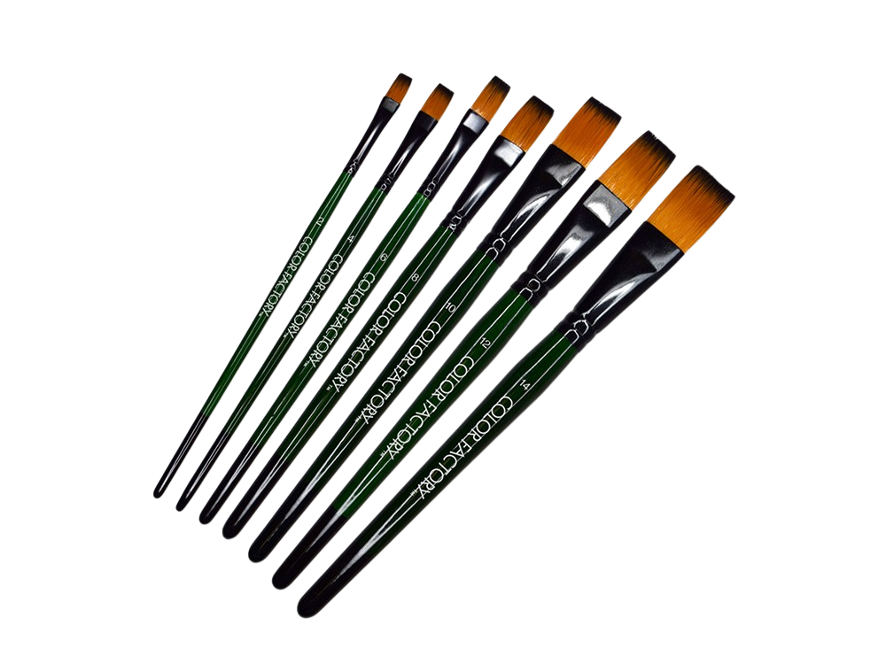 Artist Brush Set of 7 - Flat