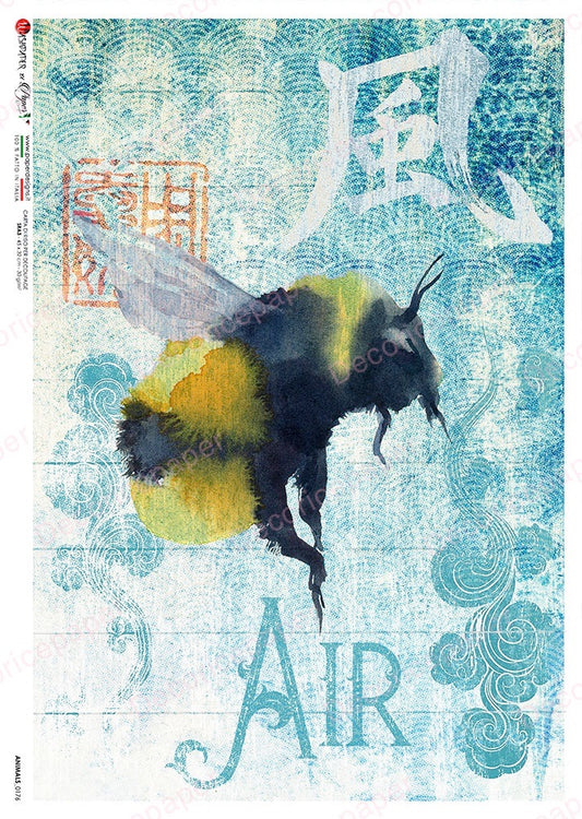 Animaux 0176 - Papier de riz A5 (5.8"x8.3")
