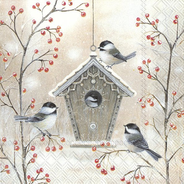 Beautiful Birdhouse - Napkin