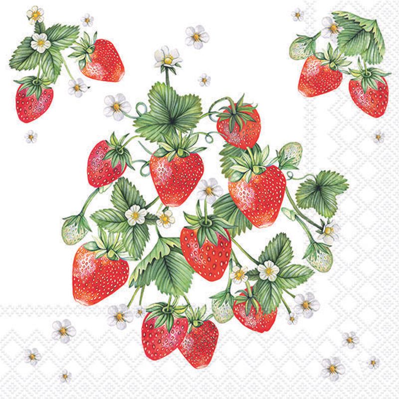 Bouquet de Fraises - Serviette