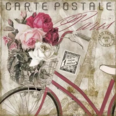 Carte Postale Paris - Serviette 