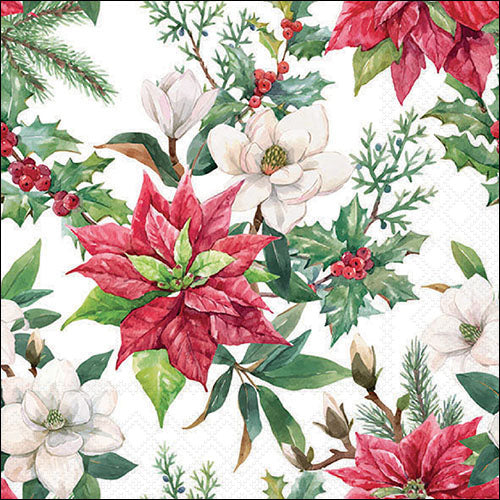 Christmas Florals - Napkin