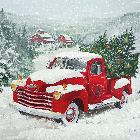 Christmas Truck - Napkin