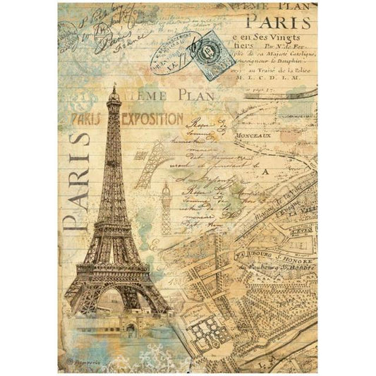 Around the World Paris DFSA4775 - Rice paper A4