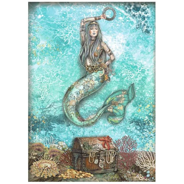 Songs of the Sea Mermaid DFSA4810 - Rice paper A4