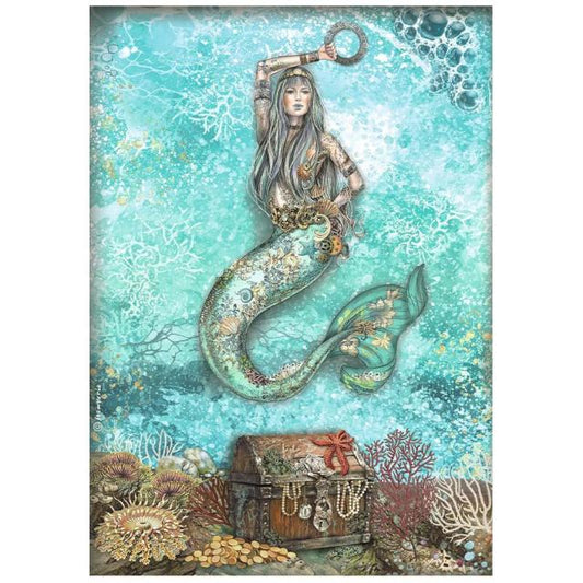 Songs of the Sea Mermaid DFSA4810 - Rice paper A4