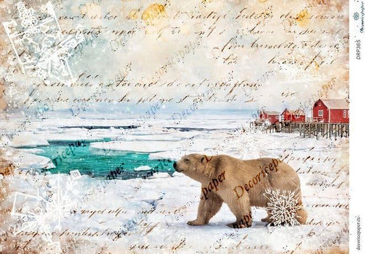 DRP365 - Alone in the Ice - Rice Paper A4