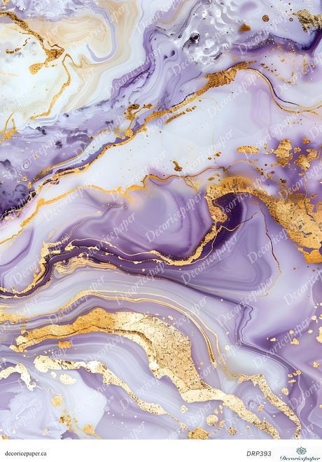 Purple and gold marble pattern with flowing textures