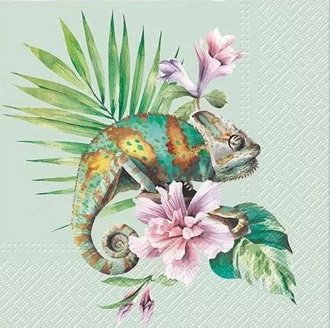 Caméléon Exotique - Serviette 