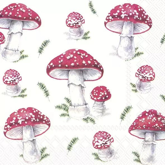 Fairy Tale Mushrooms - Napkin