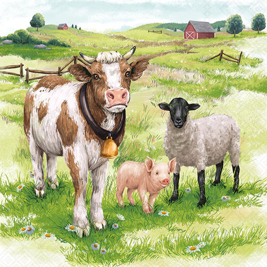 Farm Animals - Napkin