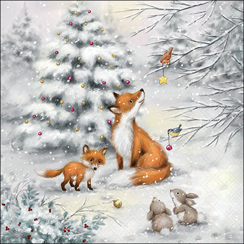 Fox in Forest - Napkin