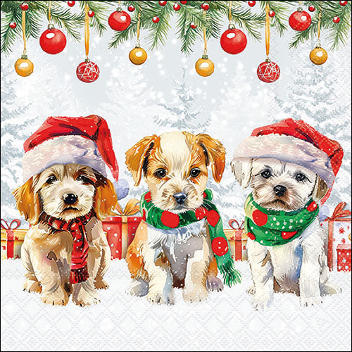 Funny Cute Puppies - Napkin