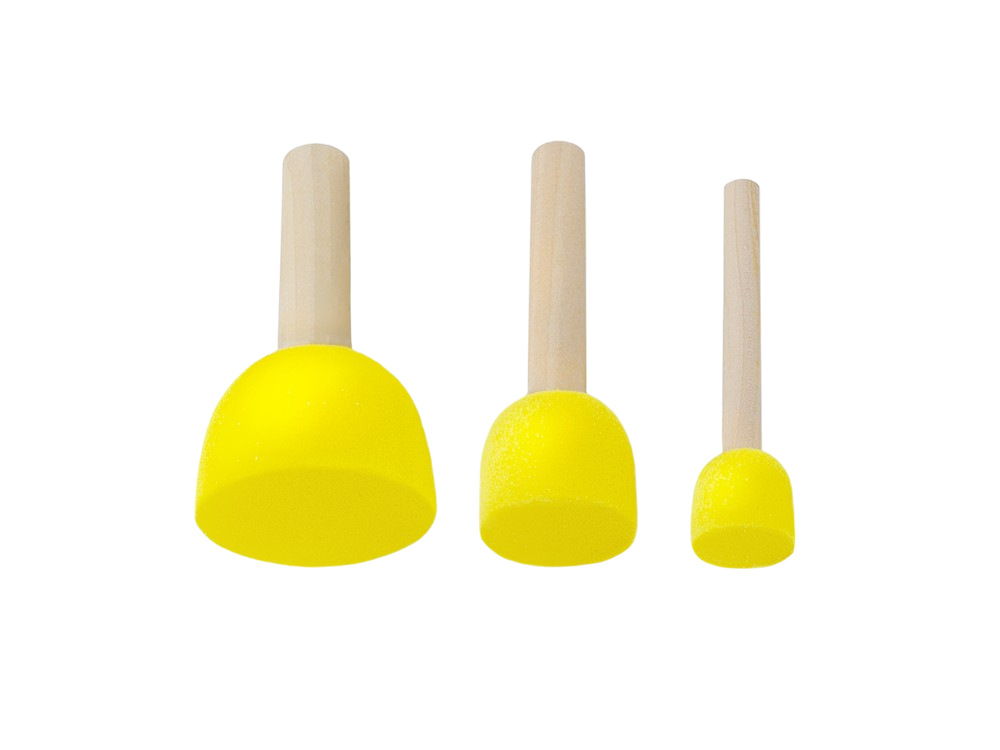 Round Sponge Brush Set