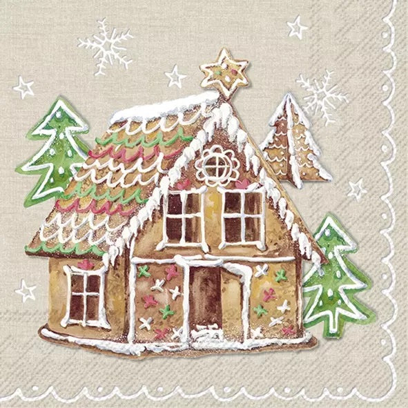 GINGERBREAD VALLEY cream - Napkin