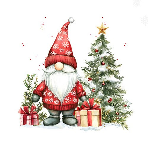 Gnome with Gifts - Napkin