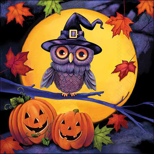 Halloween Owl - Napkin