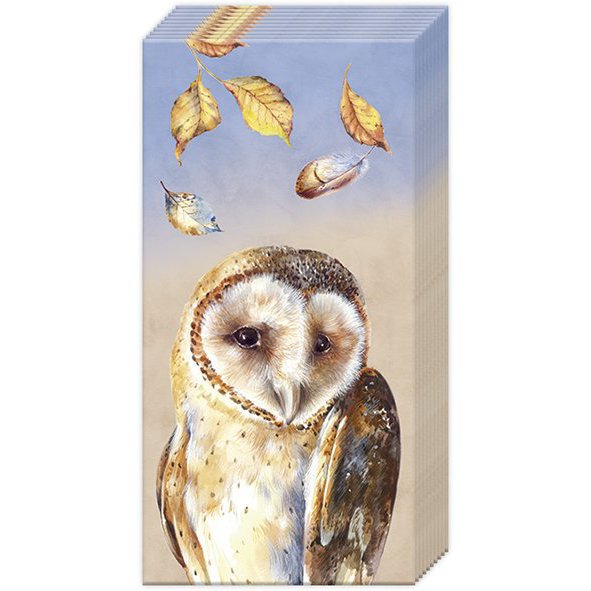 Tissue with an owl design