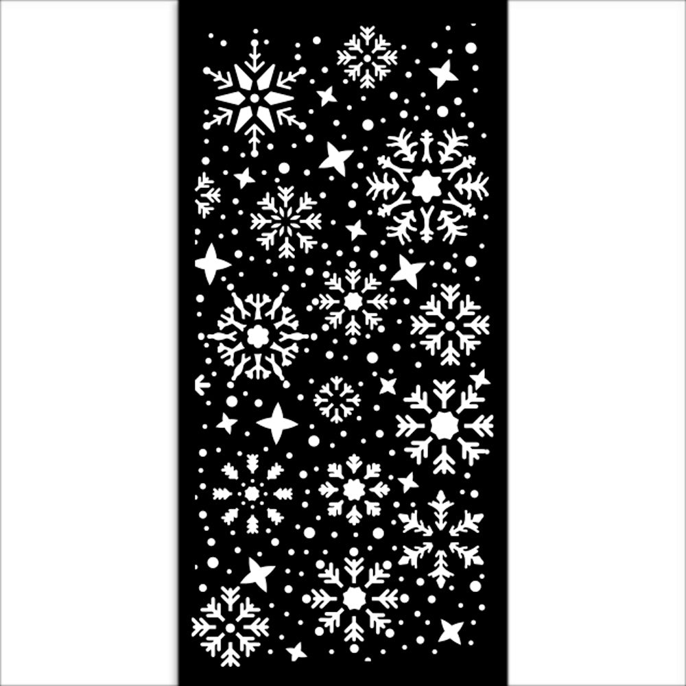 Gear up for Christmas Snowflakes  KSTDL100 - Stencil