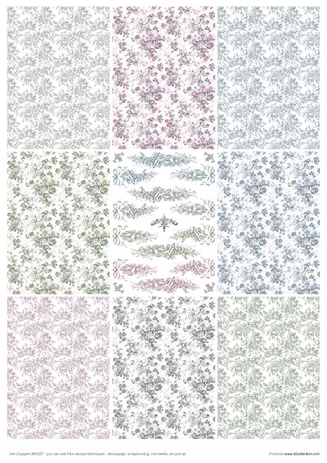 MS027 Shabby Chic four colours - Creative Set