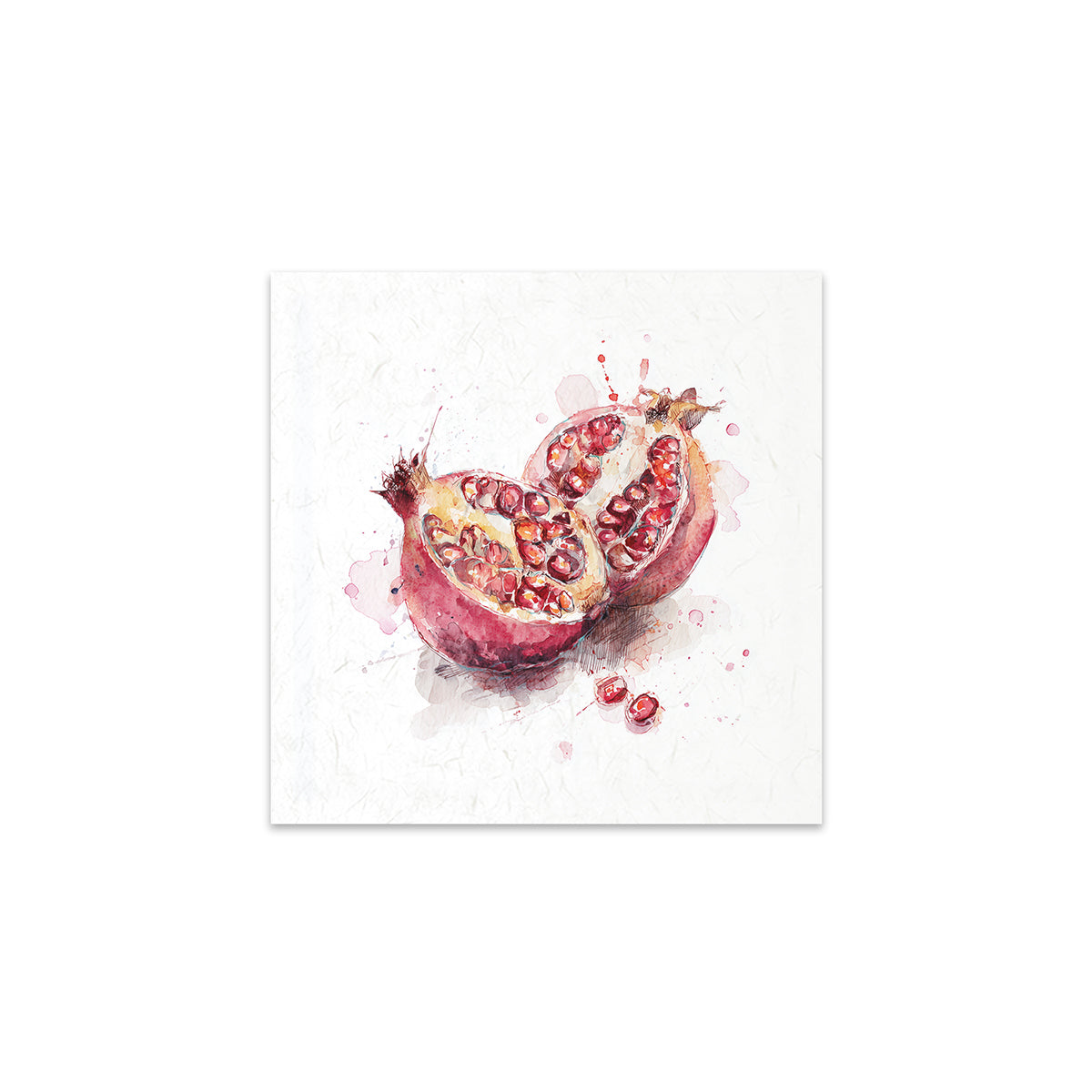 Pomegranate on a white background