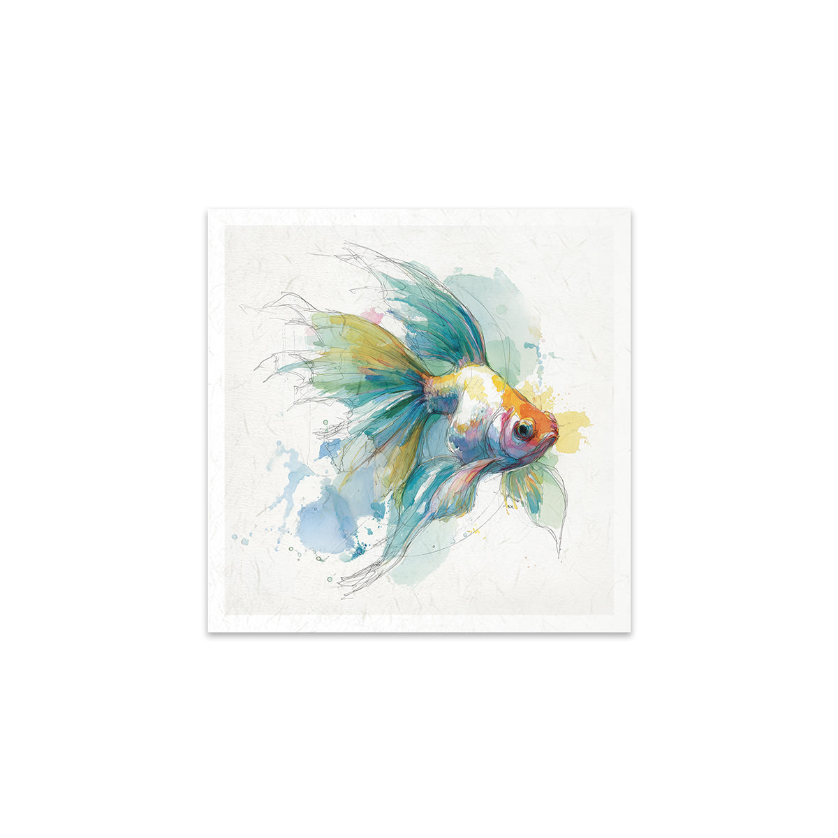 Colourful fish illustration on a white background