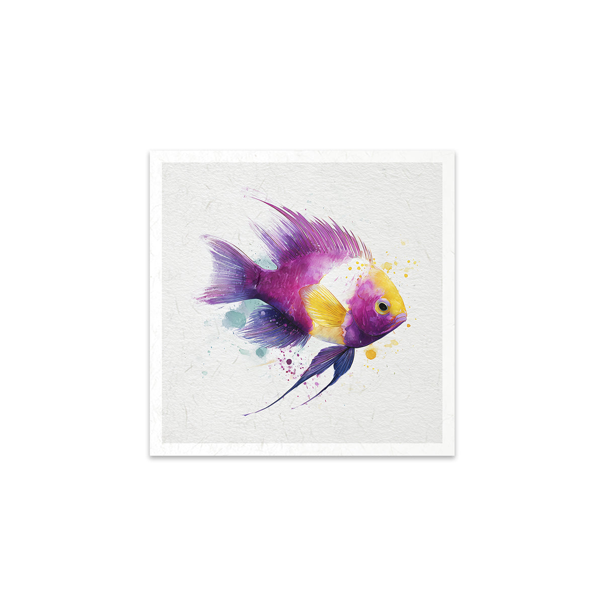 Colourful fish illustration on a white background