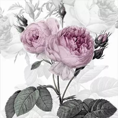 Purple Vintage Rose - Napkin