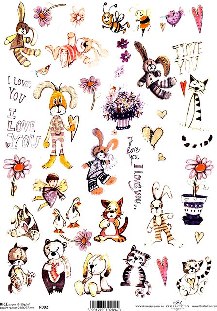 R0092 - Papier de riz A4