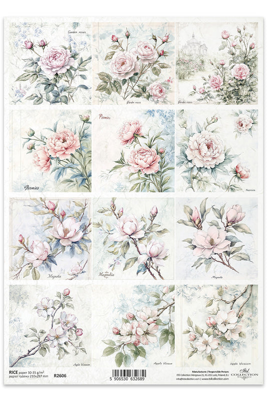 R2606 - Spring Romance Rice Paper A4