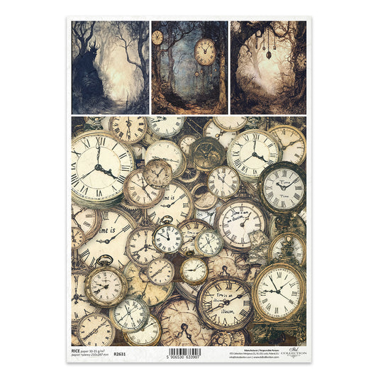 R2631 - Wonderland Time - Rice Paper A4